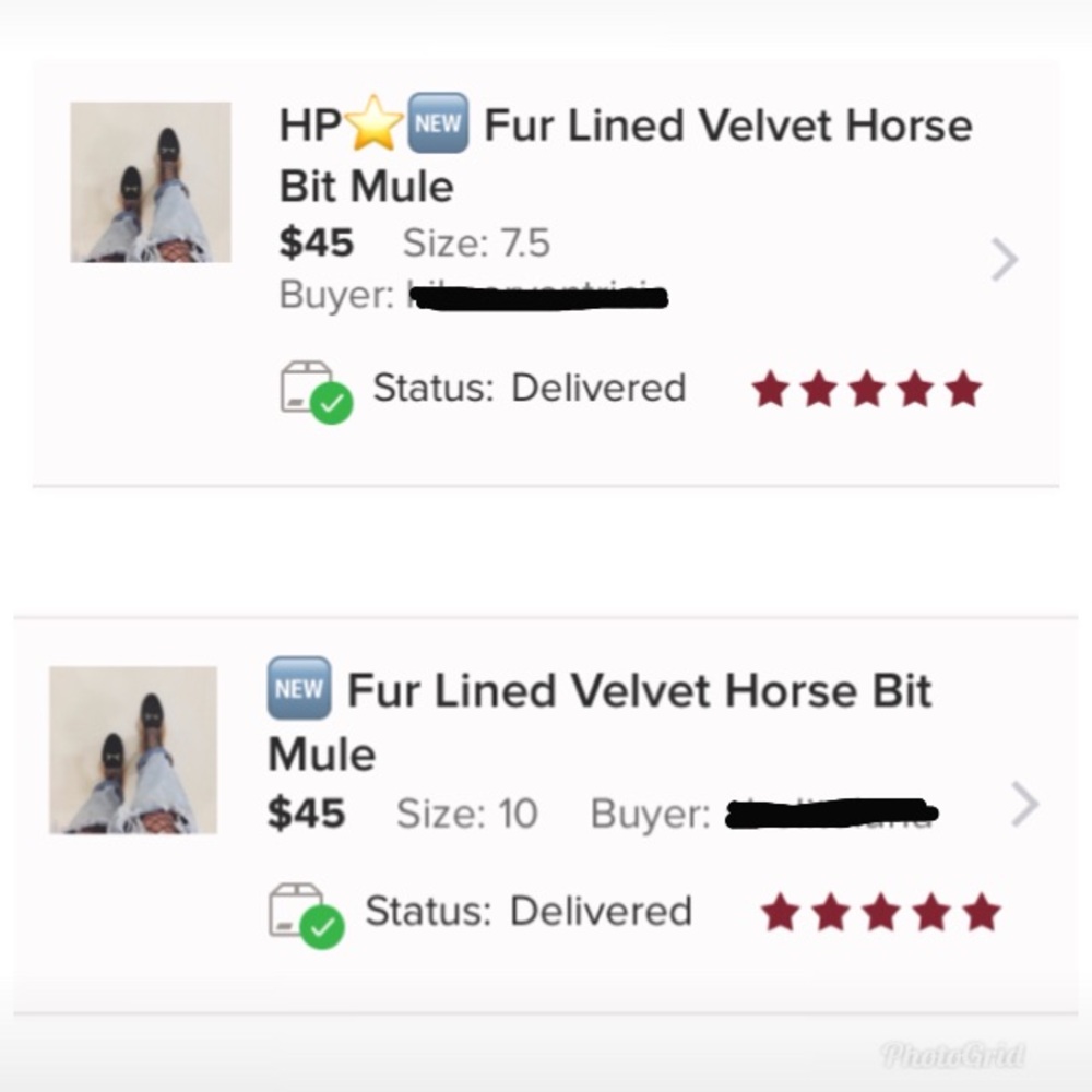 HP⭐️ LAST PAIR! Fur Lined Velvet Horse Bit Mule - Picture 5 of 5
